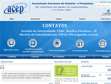 Tablet Screenshot of cursos.acep.org.br