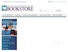 Tablet Screenshot of bookstore.acep.org